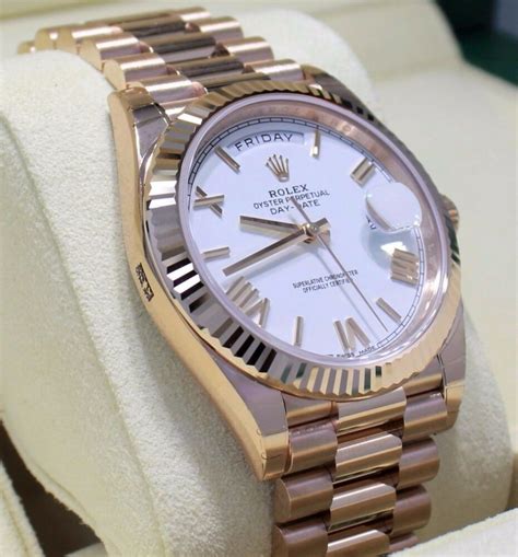 rolex white and rose gold|rose gold rolex 40mm.